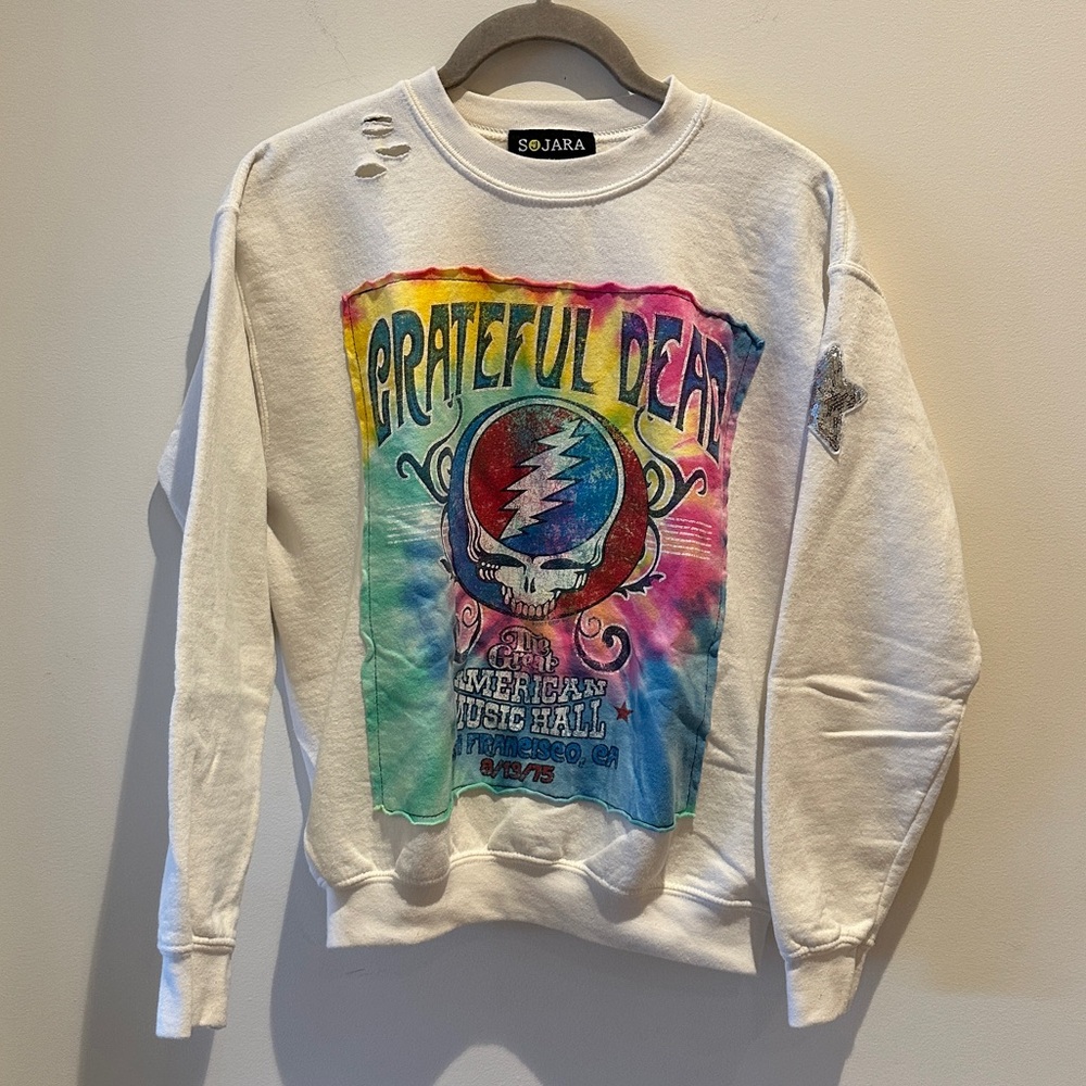 Sojara Vintage Distressed 'Grateful Dead' oversized crewneck size small (approx)